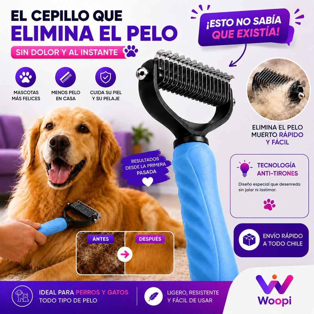 Cepillo Corta Nudos de Pelo para Perros y Gatos