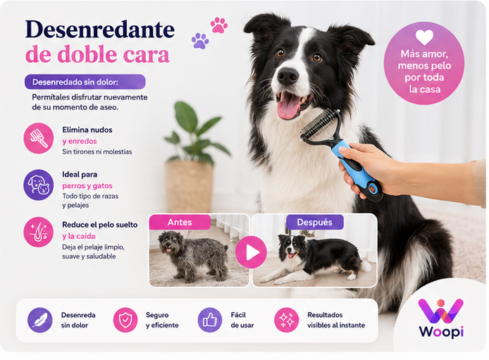 Cepillo Corta Nudos de Pelo para Perros y Gatos